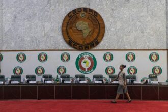 ECOWAS headquarters in Abuja in February 2023.