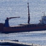 Russian cargo ship Lady R docked inside Simon