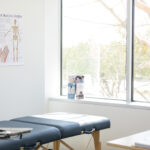 Empty medical examination room prepared for the next patient