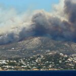 Wildfires Force Residents to Flee Greek Seaside Villages