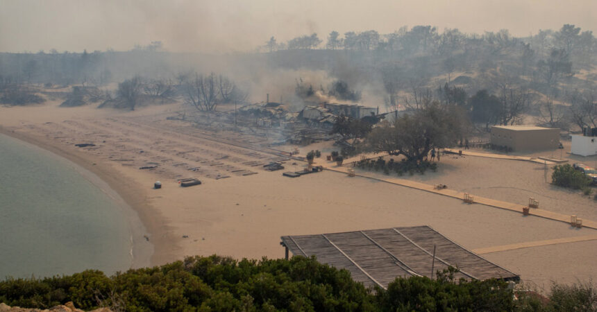 Wildfires on Greek Island Force Mass Evacuations