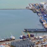 View of the Bejaia port in northern Algeria.