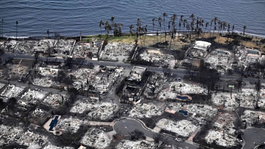 Aerial photos show destruction as wildfires ravaged Lahaina, Hawaii