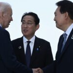 Biden hosts leaders of Japan and South Korea at Camp David meeting