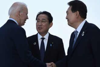 Biden hosts leaders of Japan and South Korea at Camp David meeting