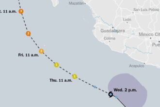 Hurricane Hilary Map: Tracking Storm Path as It Approaches Southern California