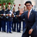 President of Madagascar Andry Rajoelina at the Elysee Palace, Paris, 22 June 2023.