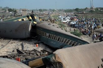 Residents Rush to Help After Deadly Train Derailment in Pakistan
