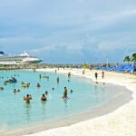 Great Stirrup Cay beach. Bahamas.