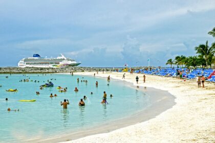 Great Stirrup Cay beach. Bahamas.