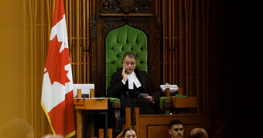 A New Speaker for Canada After a Misstep That ‘Deeply Embarrassed Parliament’