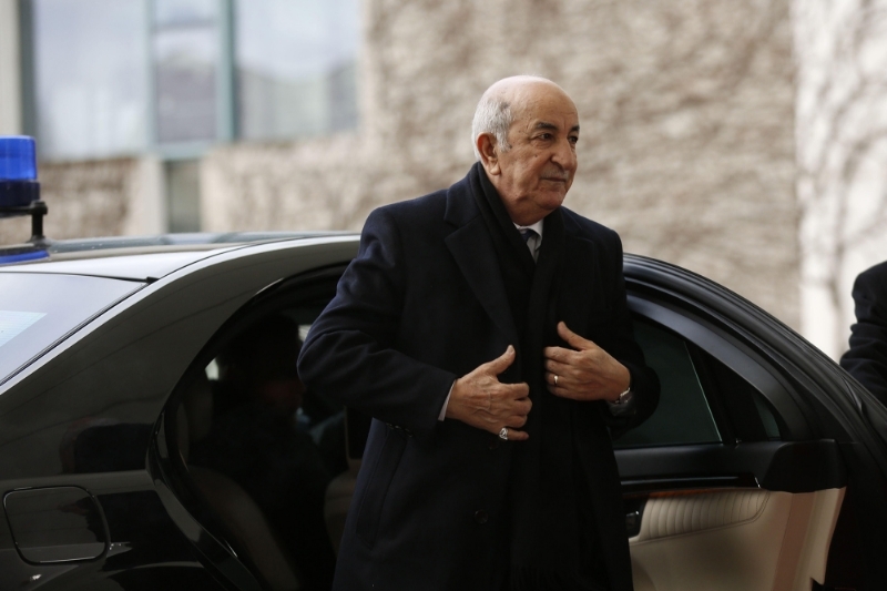 Abdelmadjid Tebboune in Berlin on 19 January 2020.