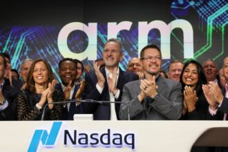 Arm shares jump again after huge IPO