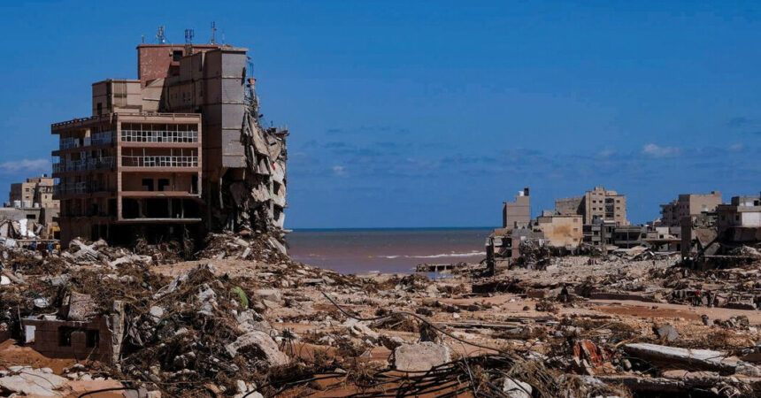 Drone Video Shows Widespread Destruction in Derna, Libya