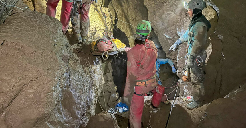 Footage Shows Rescue of American Caver in Turkey