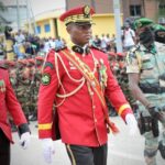 The head of the junta, General Brice Oligui Nguema, in Libreville, Gabon, on 4 September 2023.