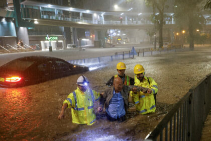 Heavy Rainfall Floods Hong Kong