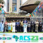 Kenyan President William Ruto holds a press conference with the attendance of participating country leaders within the 1st Africa Climate Summit at the Kenyatta International Convention Center in Nairobi, Kenya, on 6 September 2023.