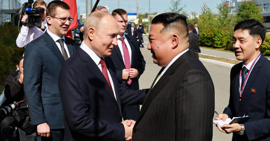 Kim Jong-un Meets Vladimir Putin at Russian Spaceport