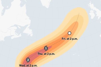 Map: Tracking Hurricane Nigel - The New York Times