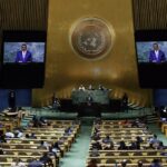 Mohamed Bazoum, during the previous United Nations General Assembly, in September 2022.