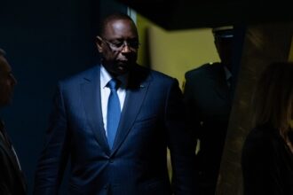 Senegalese president Macky Sall at UN headquarters in New York on 19 September 2023.