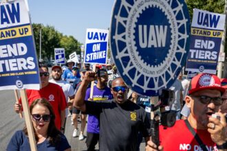UAW announces new strikes at GM and Ford plants, sparing Stellantis