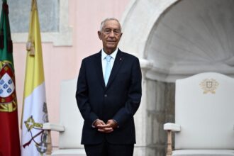 Portuguese president Marcelo Rebelo de Sousa at the Belem National Palace in Lisbon on 2 August 2023.