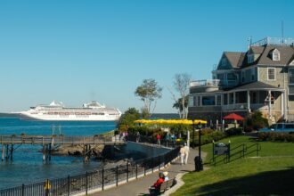 Cruise Ship at Bar Harbor