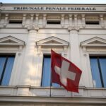 The Swiss Federal Criminal Court in Bellinzona, southern Switzerland, on 7 March 2022.