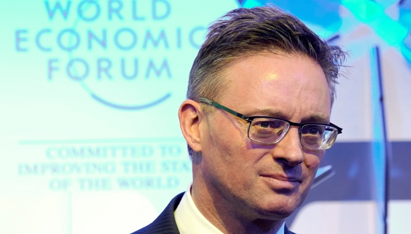 Jeremy Weir, Chief Executive Officer of Trafigura Group, attends the World Economic Forum in Davos, Switzerland, 23 January 2018.