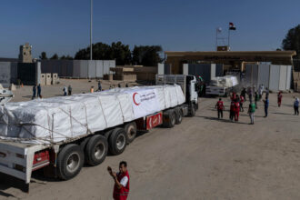 First Convoy of Aid Enters Gaza Through Rafah Crossing