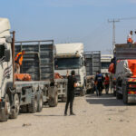 First Humanitarian Aid Reaches a Hard-Pressed Gaza