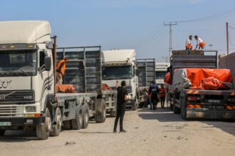 First Humanitarian Aid Reaches a Hard-Pressed Gaza
