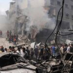 Israeli Airstrike Hits a Marketplace in Gaza, Killing Dozens