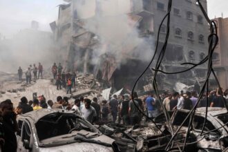 Israeli Airstrike Hits a Marketplace in Gaza, Killing Dozens