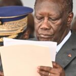 Ivorian president Alassane Ouattara on 12 August 2023.