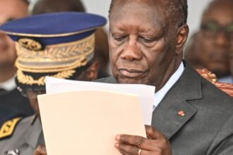 Ivorian president Alassane Ouattara on 12 August 2023.