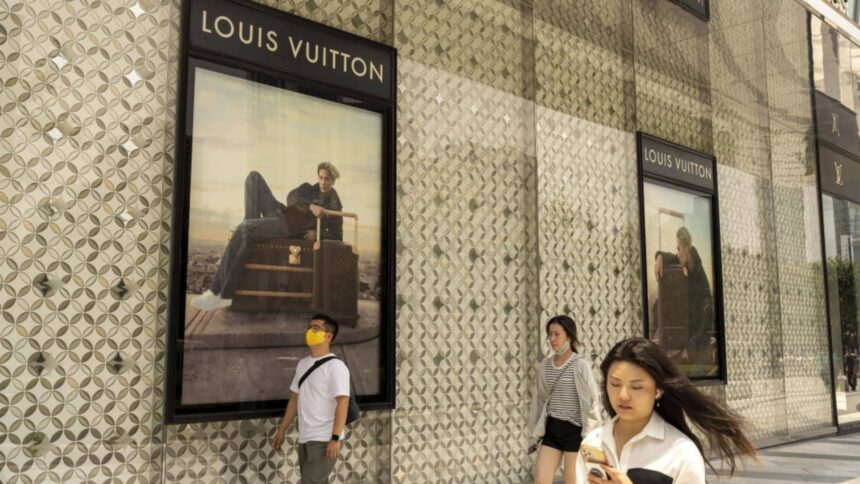 LVMH falls to 2023 low as growth slows, pulling luxury sector lower