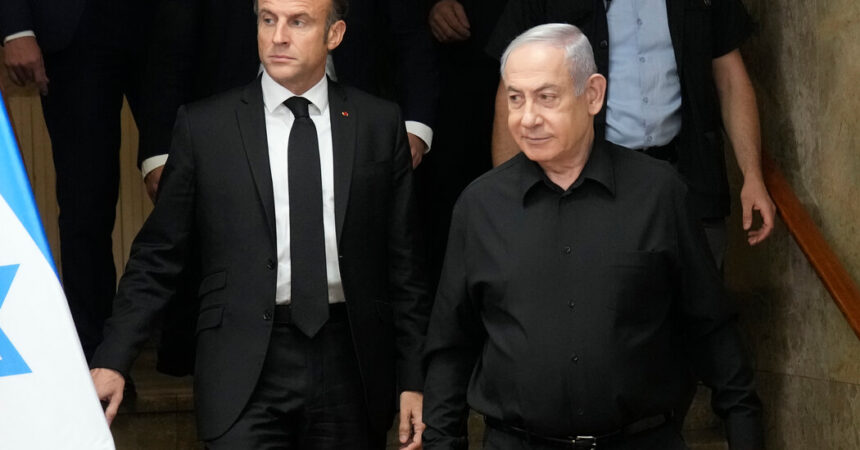 Macron Suggests an International Coalition to Fight Hamas During Israel Visit