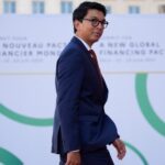 Madagascar President Andry Rajoelina in Paris, 23 June 2023.