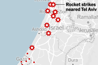 Maps: Where the Attacks Are Happening in Israel and Gaza