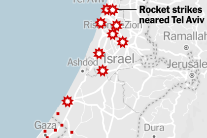 Maps: Where the Attacks Are Happening in Israel and Gaza