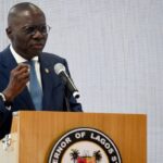 Lagos state governor Babajide Sanwo-Olu in Lagos on 24 January 2023.