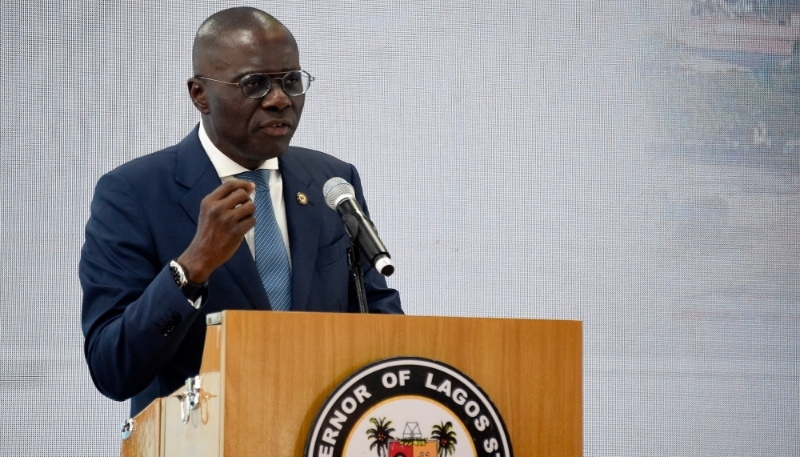 Lagos state governor Babajide Sanwo-Olu in Lagos on 24 January 2023.