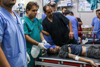 Rescuers struggle as Israel’s bombardment buries Gazans in their homes.
