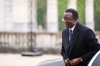 Senegalese PM Amadou Ba at the Chateau de Champs-sur-Marne, France, 12 August 2022.