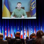 Ukraine’s Zelensky Makes Surprise Visit to NATO HQ in Brussels