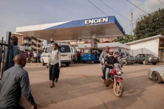 A gas station in Bukavu, DRC.