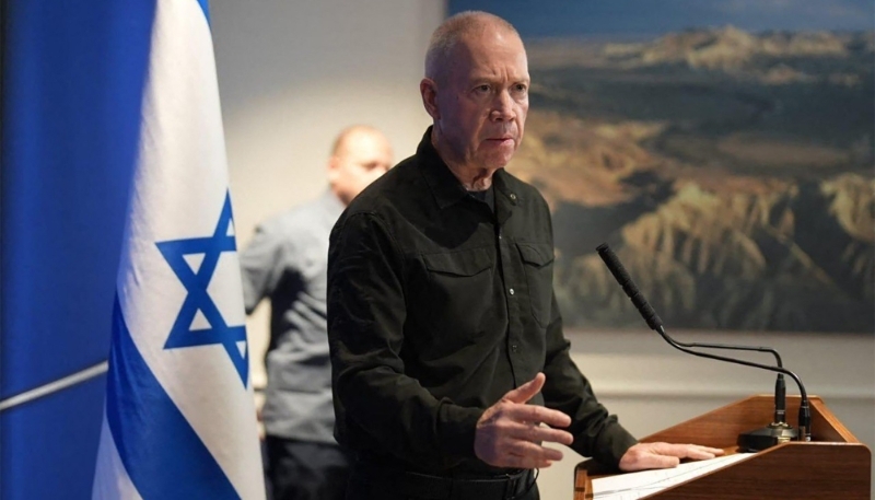 Israeli defence minister Yoav Gallant in Tel Aviv on 25 October 2023.